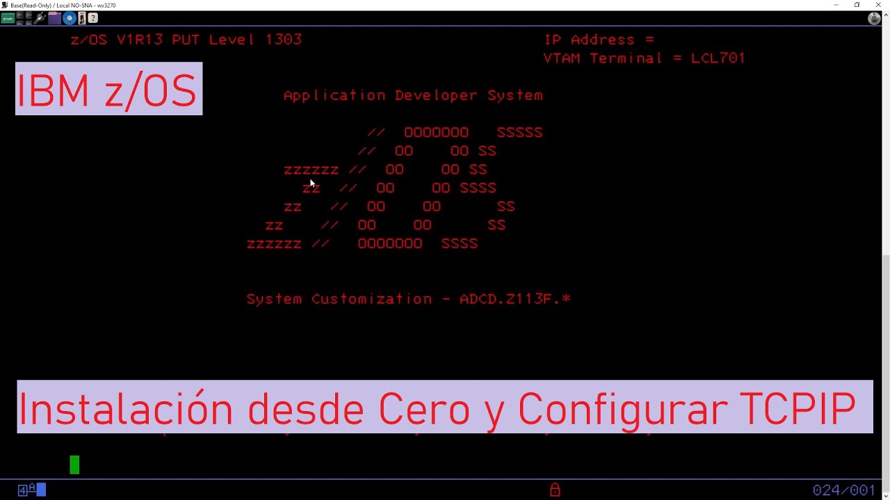 IBM z/OS: Instalación desde Cero y Configuración TCP/IP