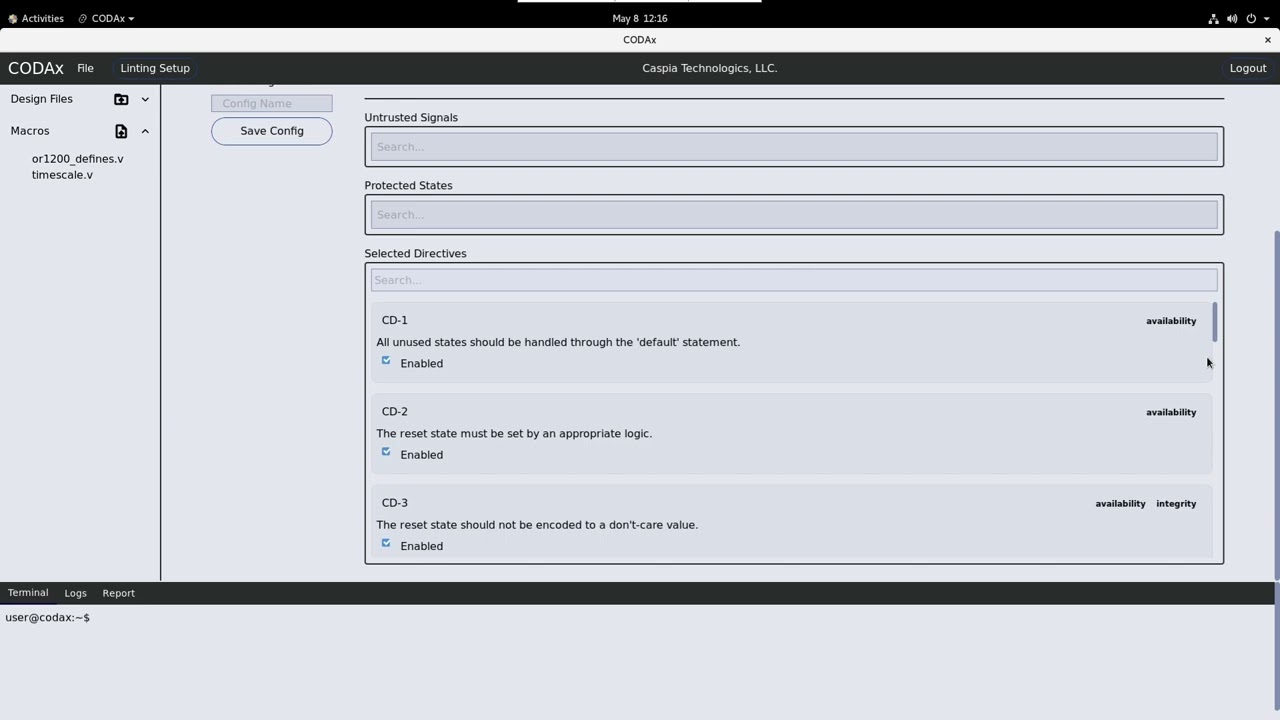 CODAx Security Linting Demo