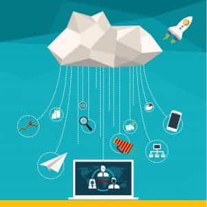 cloud computing ilustracion a cloud hosting