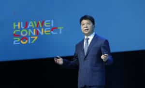Guo Ping, CEO rotatorio de Huawei, durante su intervención en Huawei Connect.
