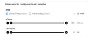 caracteristicas del servidor