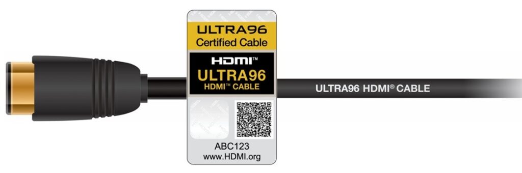 Ultra96 HDMI Cable Label