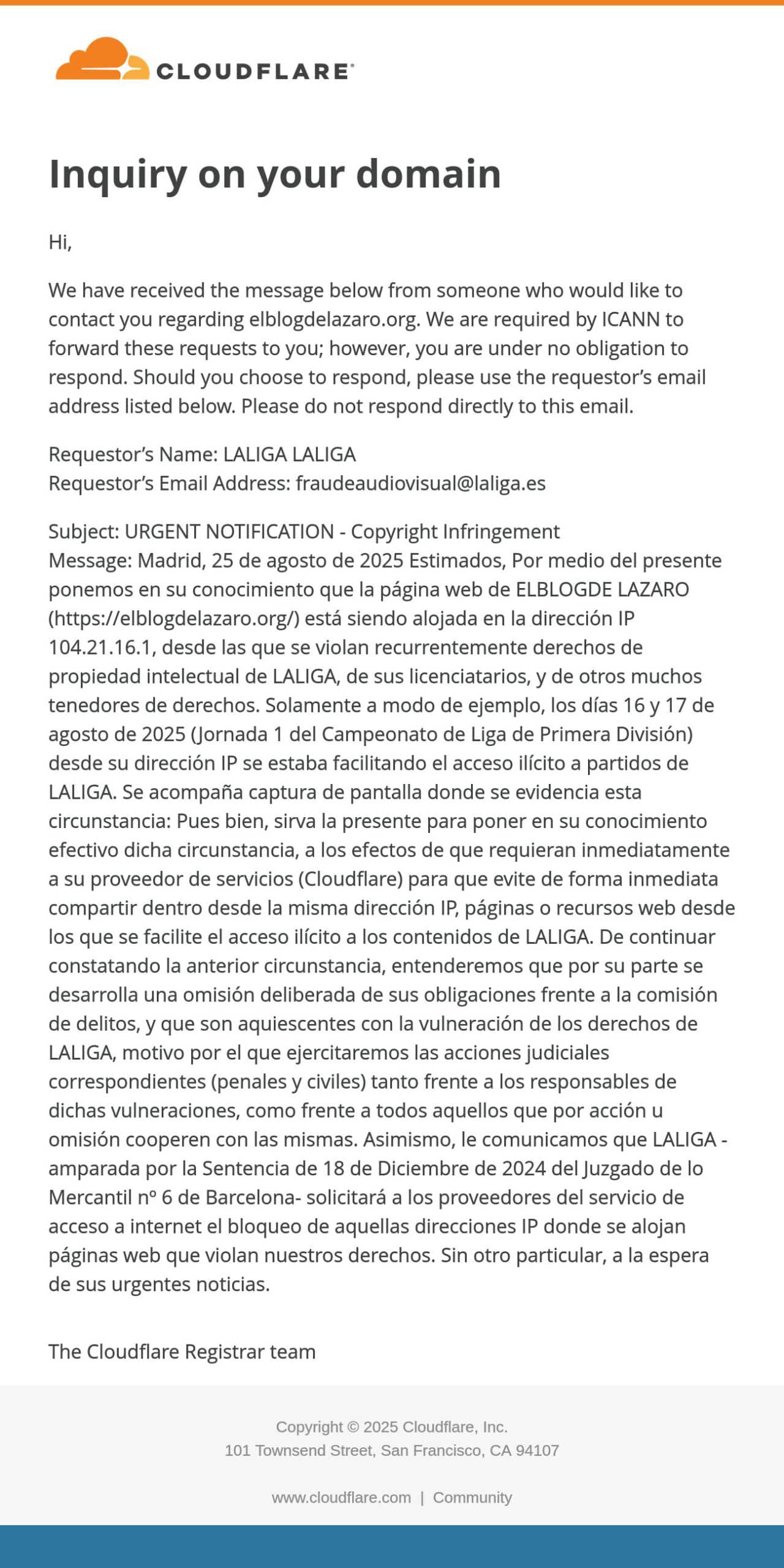 inquiry for domain cloudflare twitter x scaled
