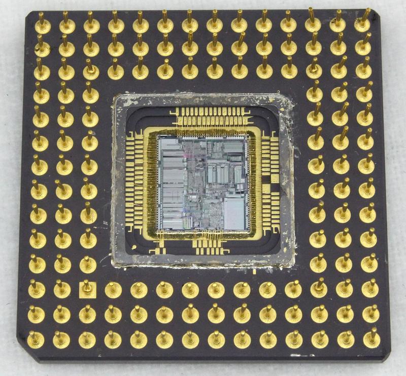 intel 386 package opened