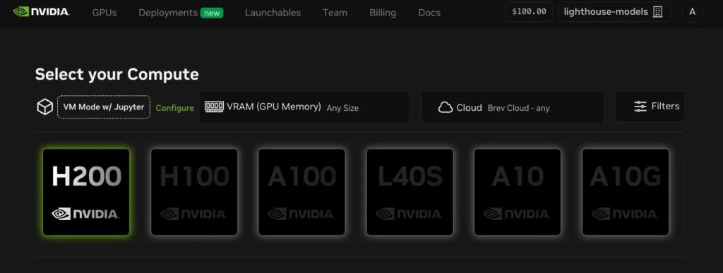 nvidia select compute gpu