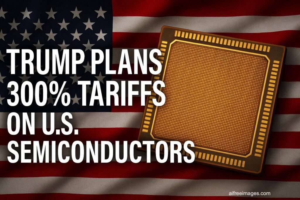 Trump plantea aranceles del 300 % a los semiconductores en EE. UU ...