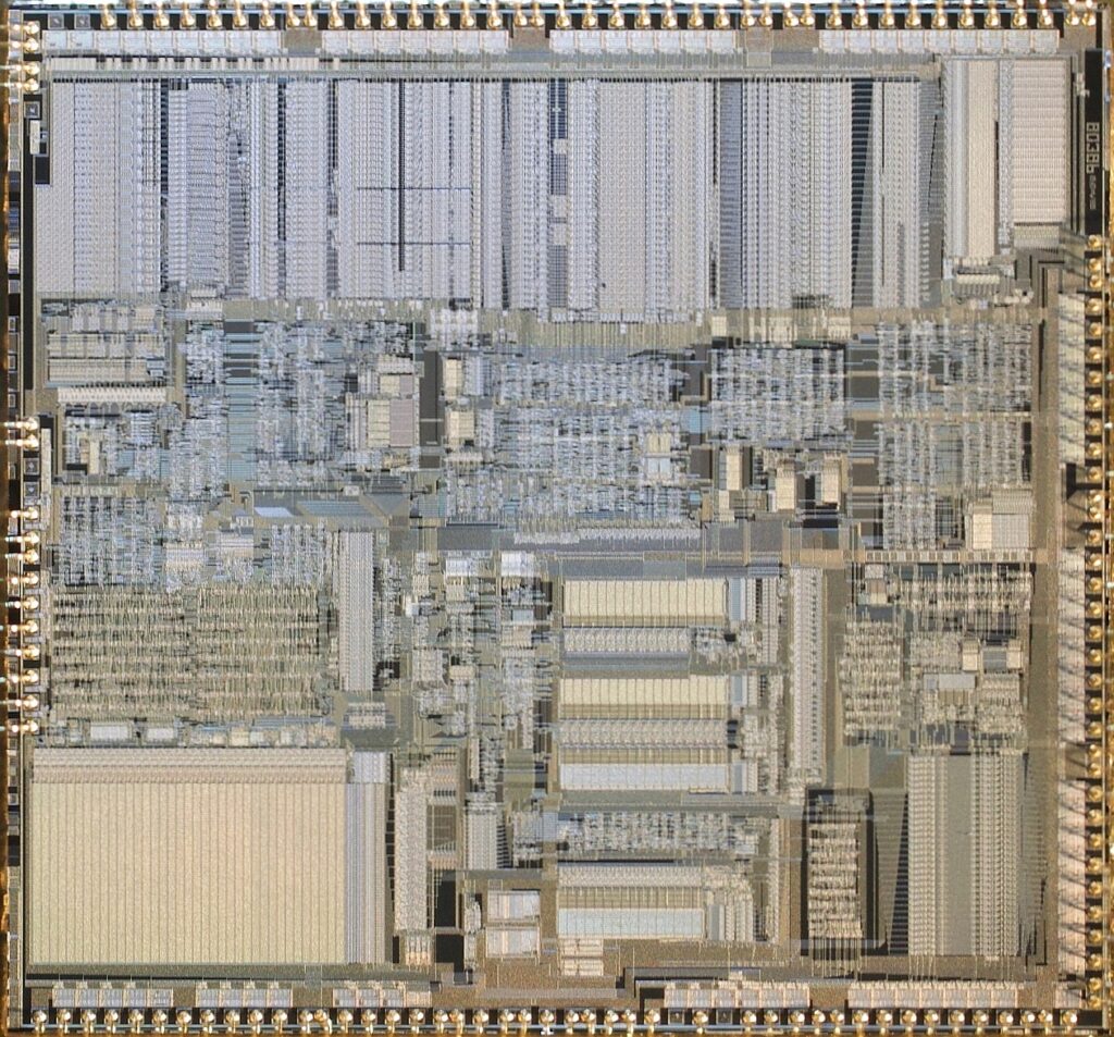 Intel A80386DX 20 CPU Die Image