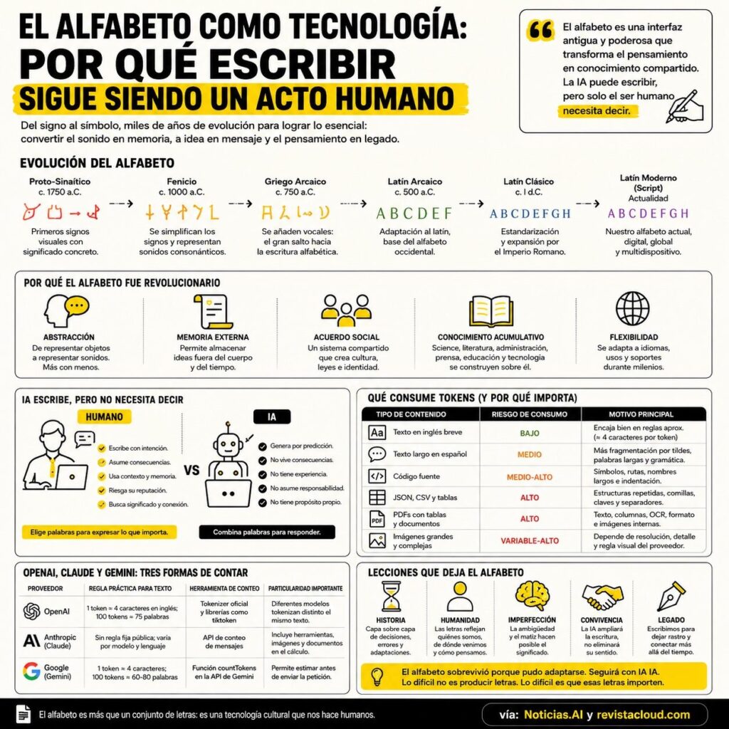 El alfabeto como tecnología: la interfaz humana que la IA no puede copiar del todo 1 alfabeto tecnologia