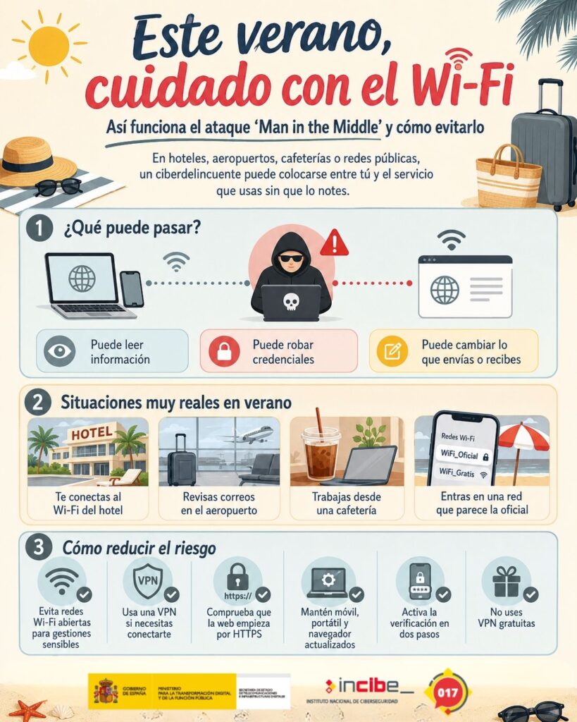 Man in the Middle: het stille risico achter openbaar Wi-Fi cuidado verano wifi