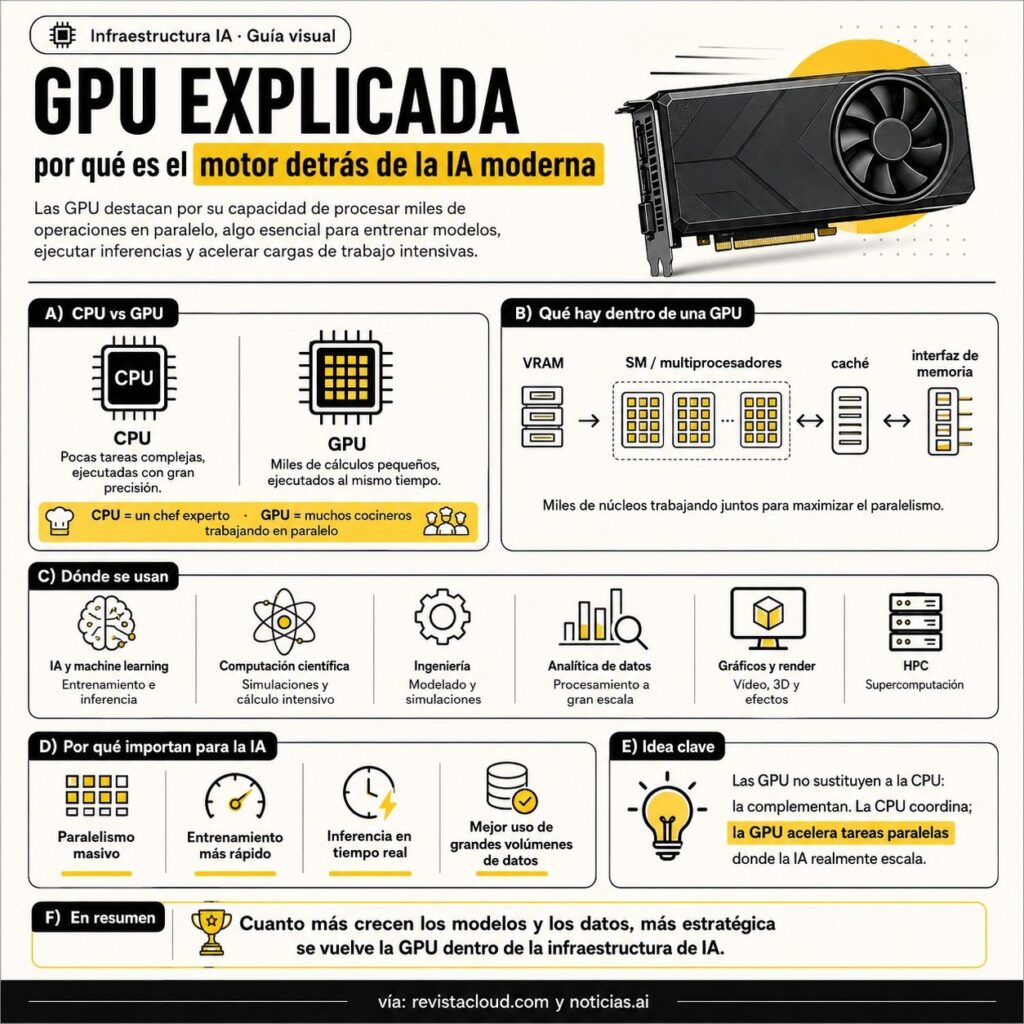GPU explicada: qué hace, cómo funciona y por qué importa en la IA 1 gpu explicada