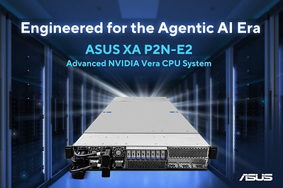 Servidor ASUS XA P2N-E2 de 2U con CPU NVIDIA Vera para IA agéntica
