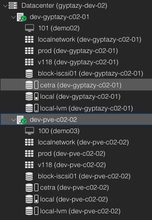 Proxmox sigue sin su VMFS: tres proyectos para el almacenamiento compartido 2 Integración de CetraFS en la interfaz web de Proxmox VE