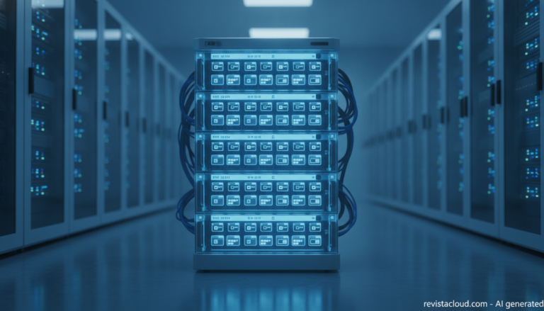 Servidor en un centro de datos con muchas instancias ligeras de navegador ejecutándose en paralelo