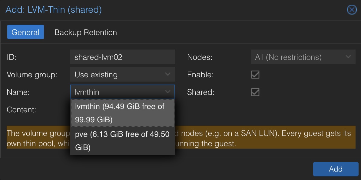 Proxmox sigue sin su VMFS: tres proyectos para el almacenamiento compartido 1 Configuración del plugin Shared LVM Thin sobre un grupo de volúmenes existente en Proxmox VE
