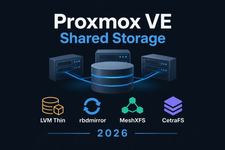 Almacenamiento compartido en clústeres de Proxmox VE: LVM Thin, MeshXFS y CetraFS