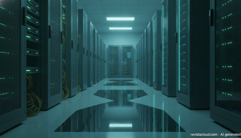 Racks de servidores con GPU de distintas generaciones en un centro de datos