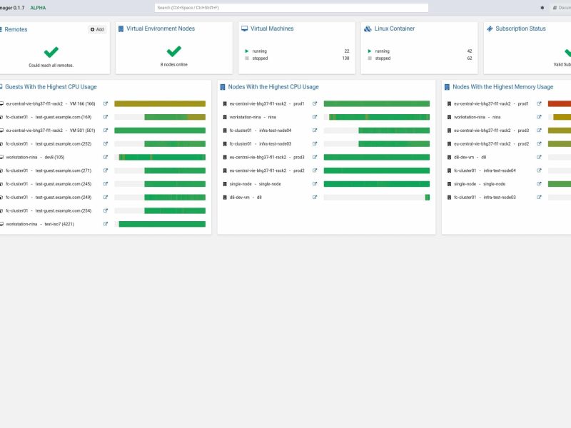 Proxmox Datacenter Manager