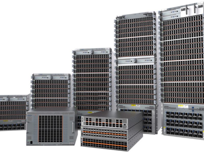 Familia de plataformas de red de Arista Networks para centros de datos e IA