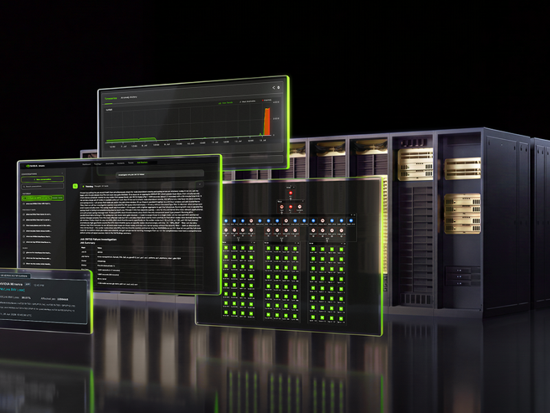 Imagen de presentación de NVIDIA Minerva, plataforma AIOps para fábricas de IA