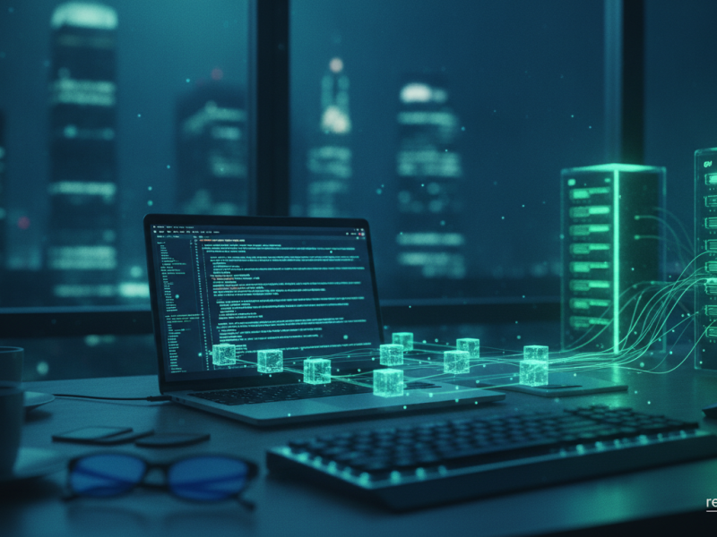 Representación de contenedores en la nube conectados a servidores de GPU